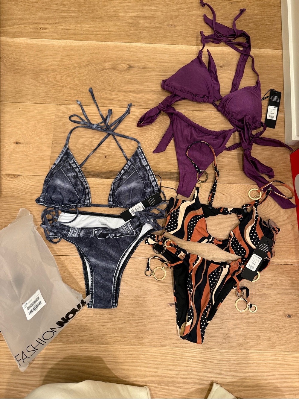 Fashion Nova sz Small Bikini lot